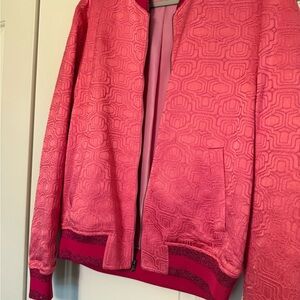 Trina Turk/ Mr Turk Stylish Pink Bomber Jacket NWT
